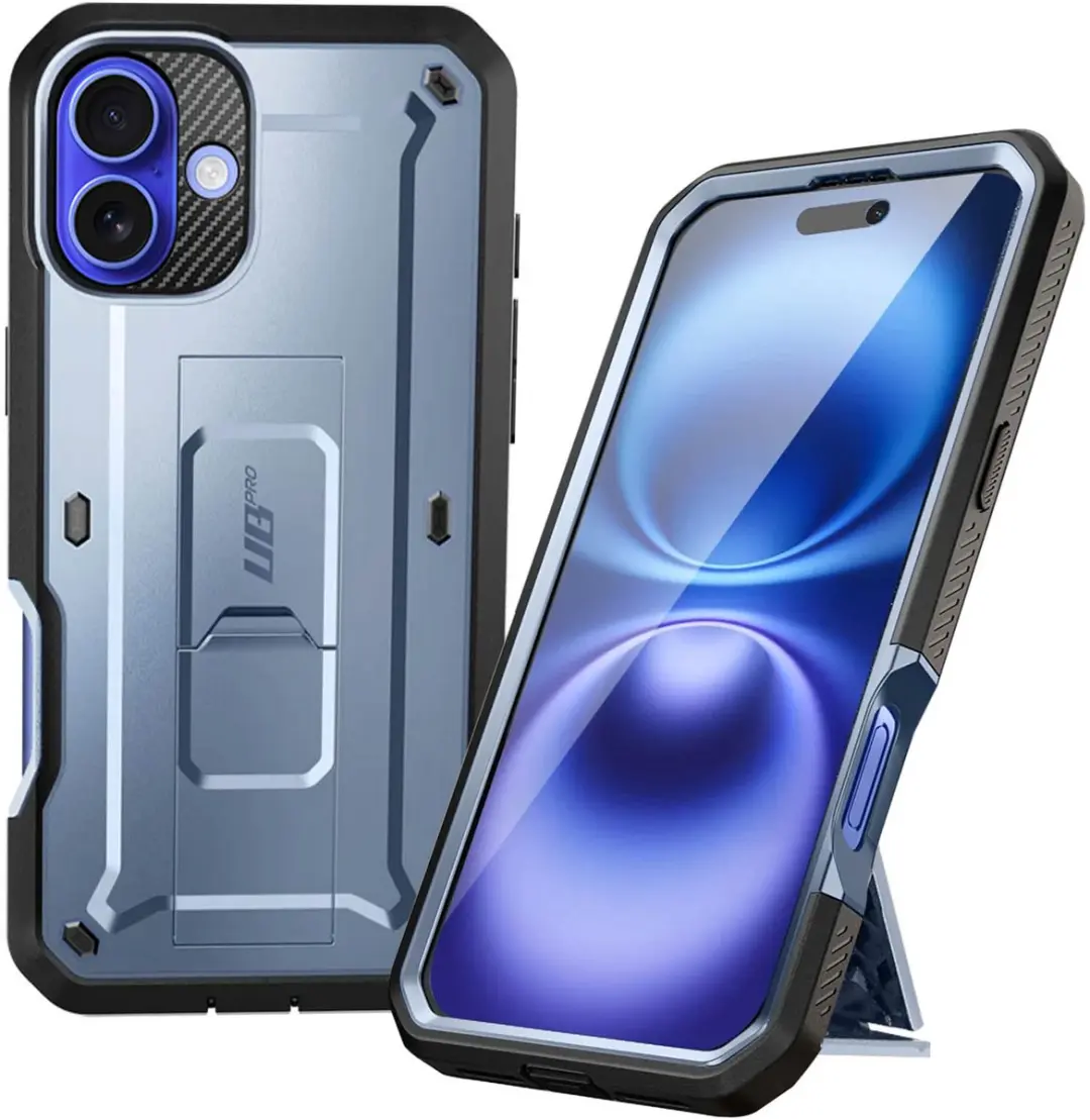 Supcase Unicorn Beetle Pro BACK-SPC-PRO-BL-16R iPhone 16 Hoesje - Blauw