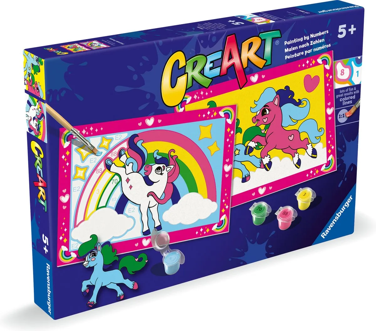 Ravensburger CreArt Junior Fairytale Ponies Schilderen op Nummer