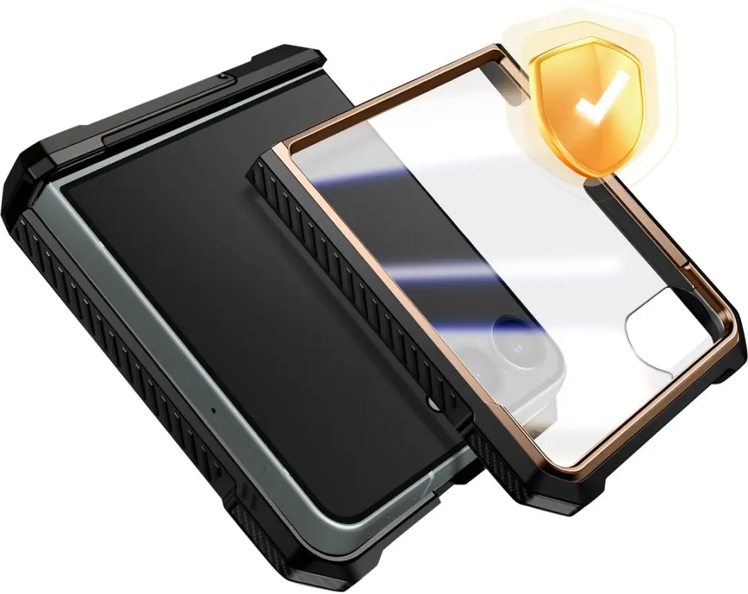 Supcase UB Grip Hoesje Samsung Galaxy Z Flip 7 - Goud - MagSafe
