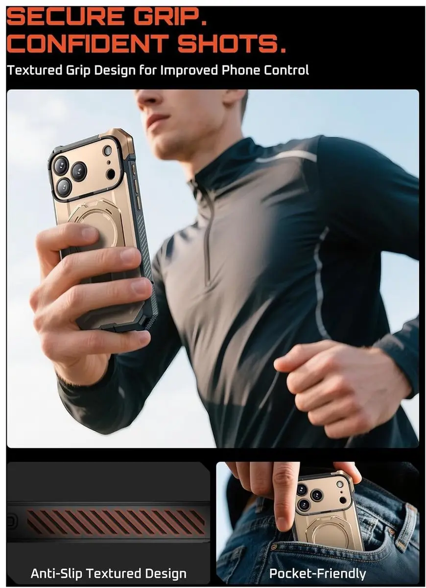 Supcase UB Grip Case iPhone 17 Pro - MagSafe - Zwart