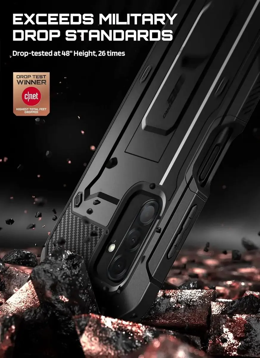 Supcase Unicorn Beetle Pro Hoesje Samsung Galaxy A17 - Zwart - afbeelding 6 van 6