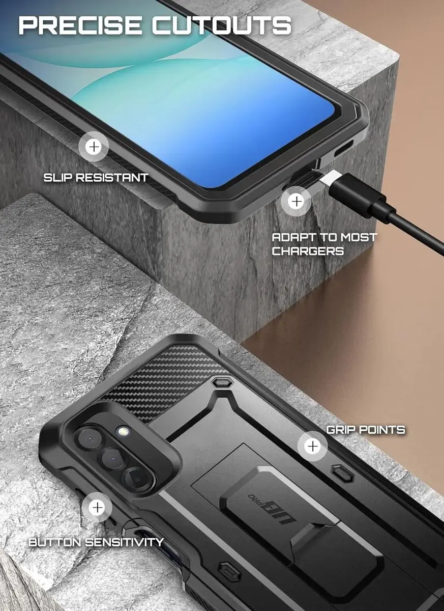 Supcase Unicorn Beetle Pro Hoesje Samsung Galaxy A17 - Zwart