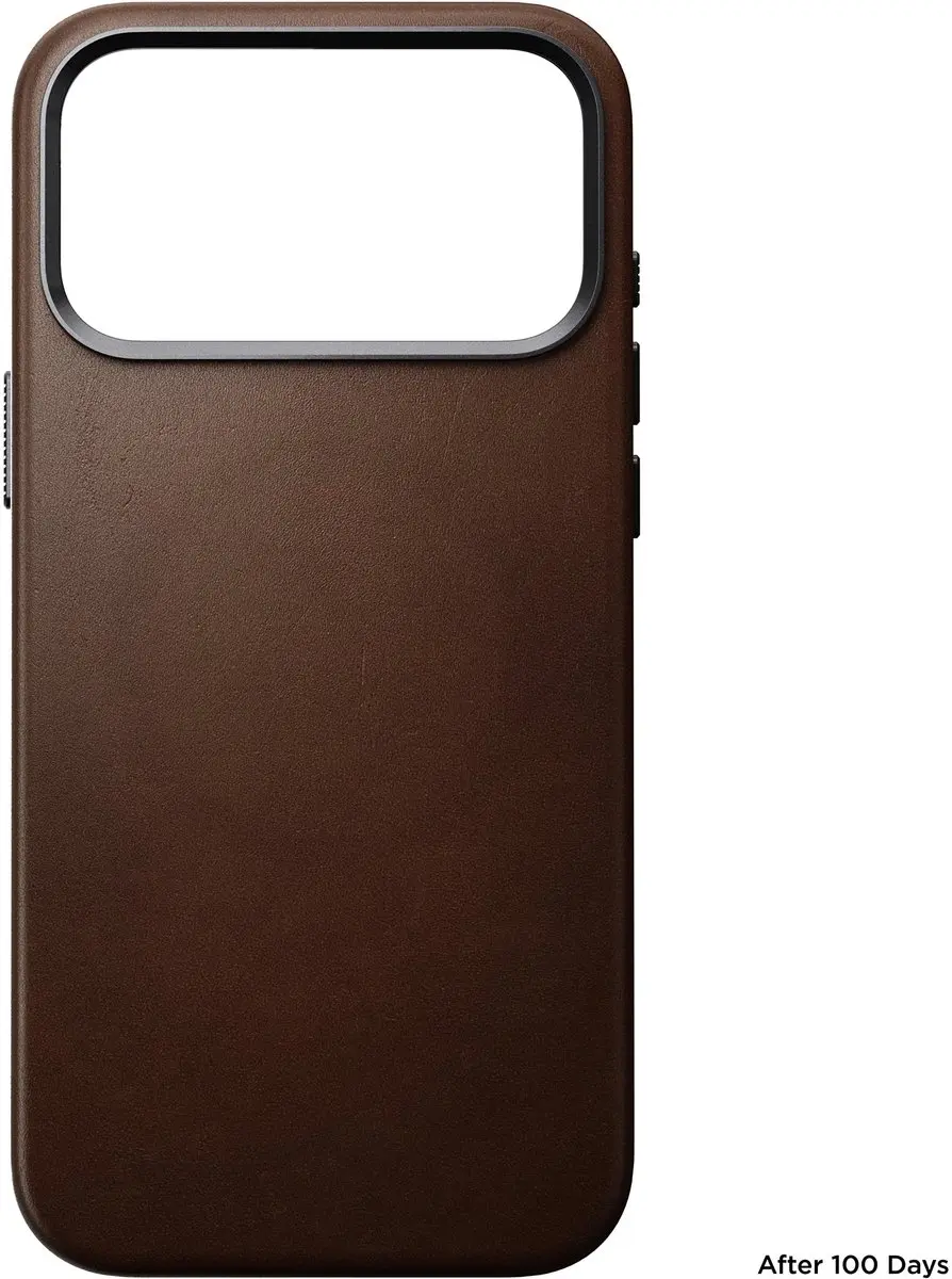 NOMAD Traditional Lederen Hoesje iPhone 17 Pro Max - Bruin - afbeelding 6 van 6