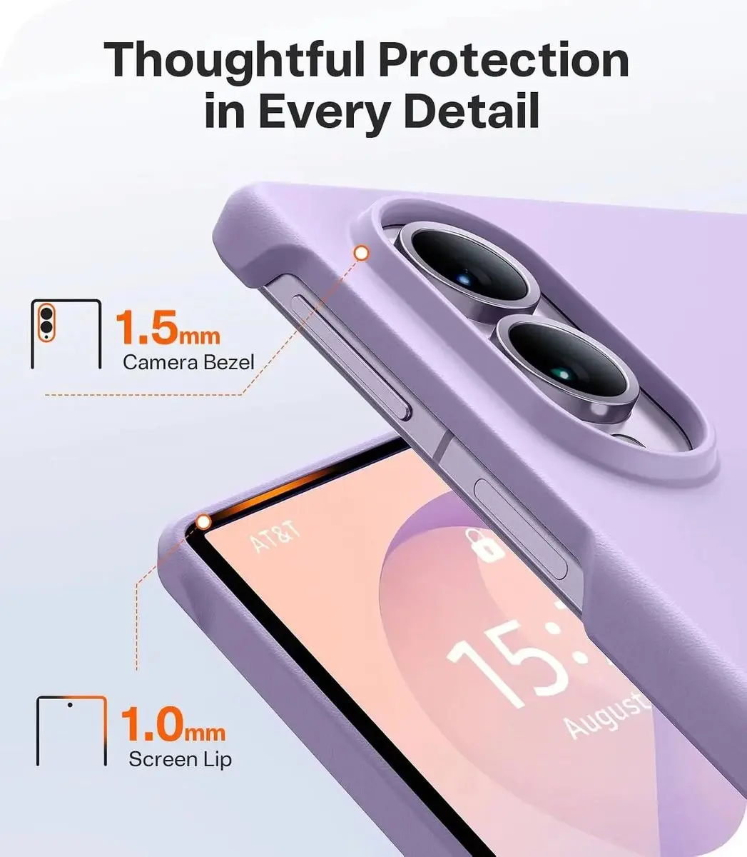 Torras Ostand Magnetic Hoesje Samsung Galaxy Z Fold8 - Paars - MagSafe