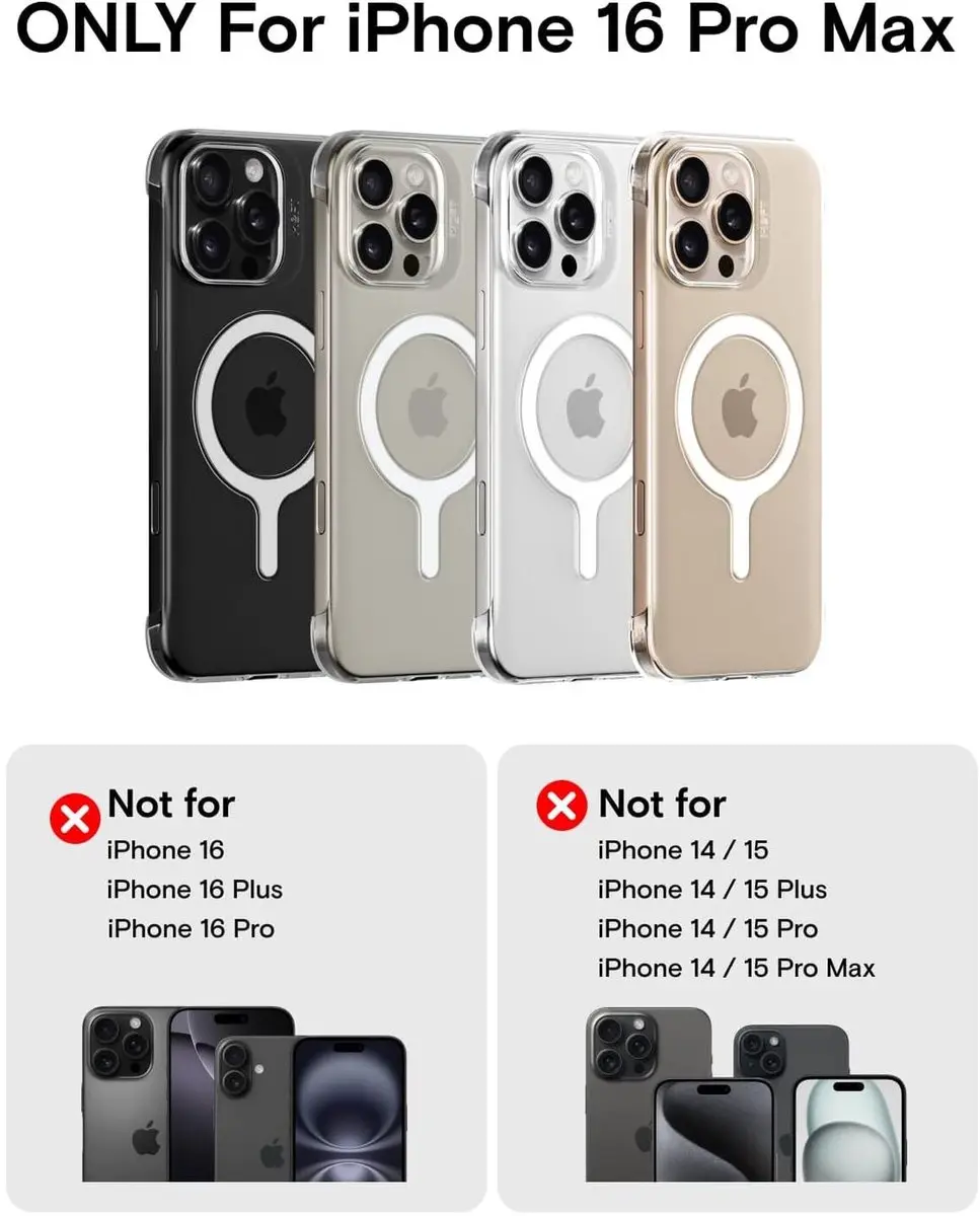 MOFT Hoesje iPhone 16 Pro Max - Transparant - MagSafe
