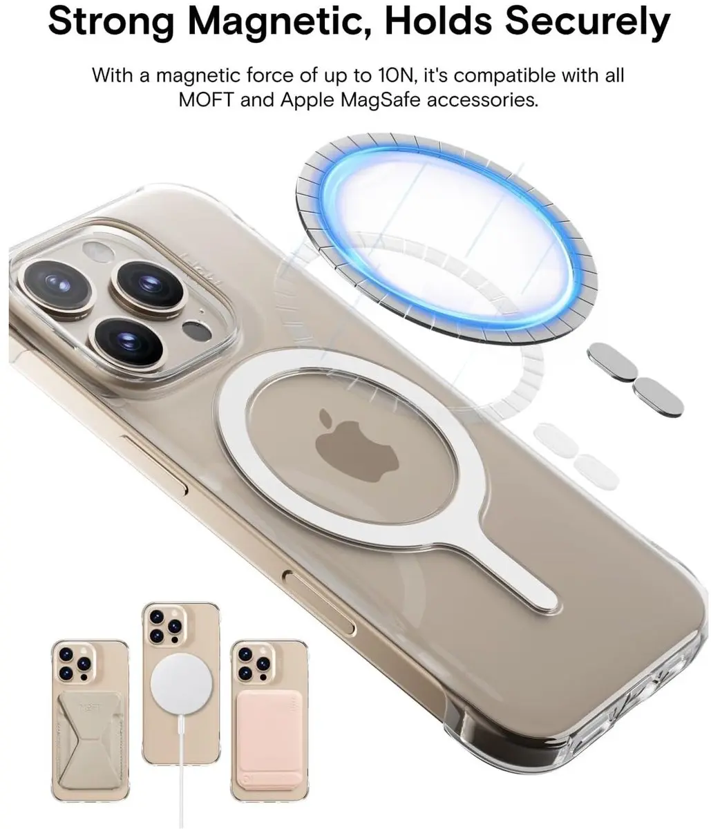 MOFT Hoesje iPhone 16 Pro Max - Transparant - MagSafe