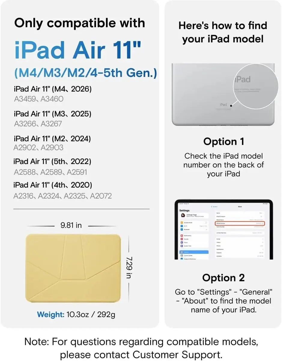 MOFT Dynamic Folio Hoes - iPad Air 11/10.9 - Geel