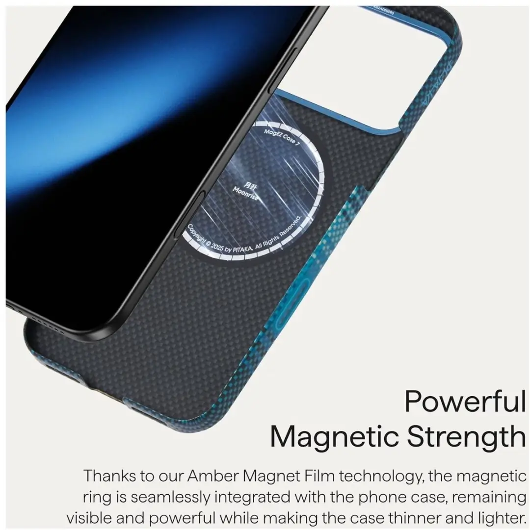 Pitaka Ultra-Slim Hoesje iPhone 17 Pro - 600D Aramidevezel - Moonrise - MagSafe