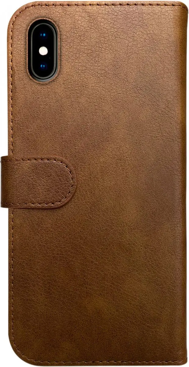 Rosso Element Hoesje iPhone Xs - 3 Pasjes - Bruin - afbeelding 6 van 6
