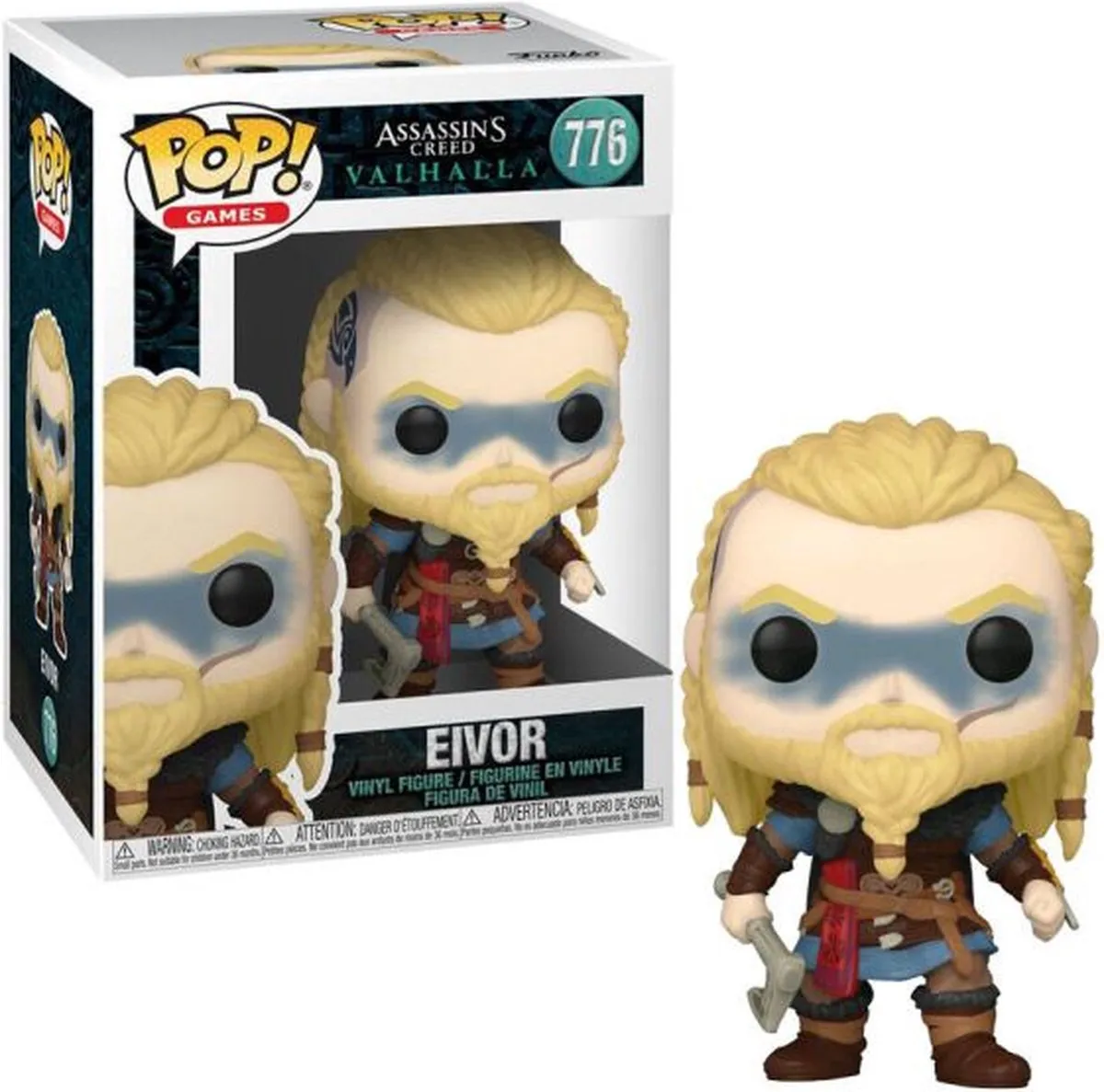 Funko Pop! Assassin's Creed Valhalla Eivor - 9,5 cm - Multicolor