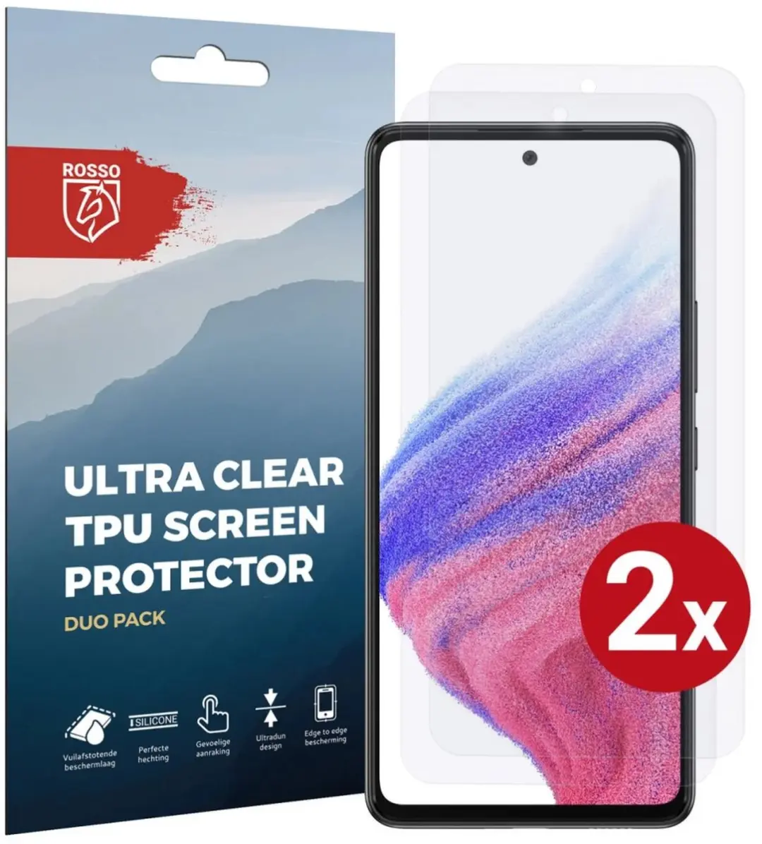 Rosso Screen Protector Ultra Clear 2 Stuks