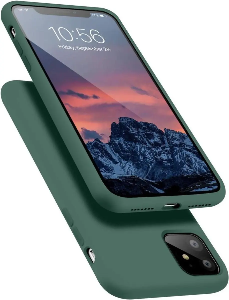 HappyCase Siliconen Hoesje iPhone 11 - Groen