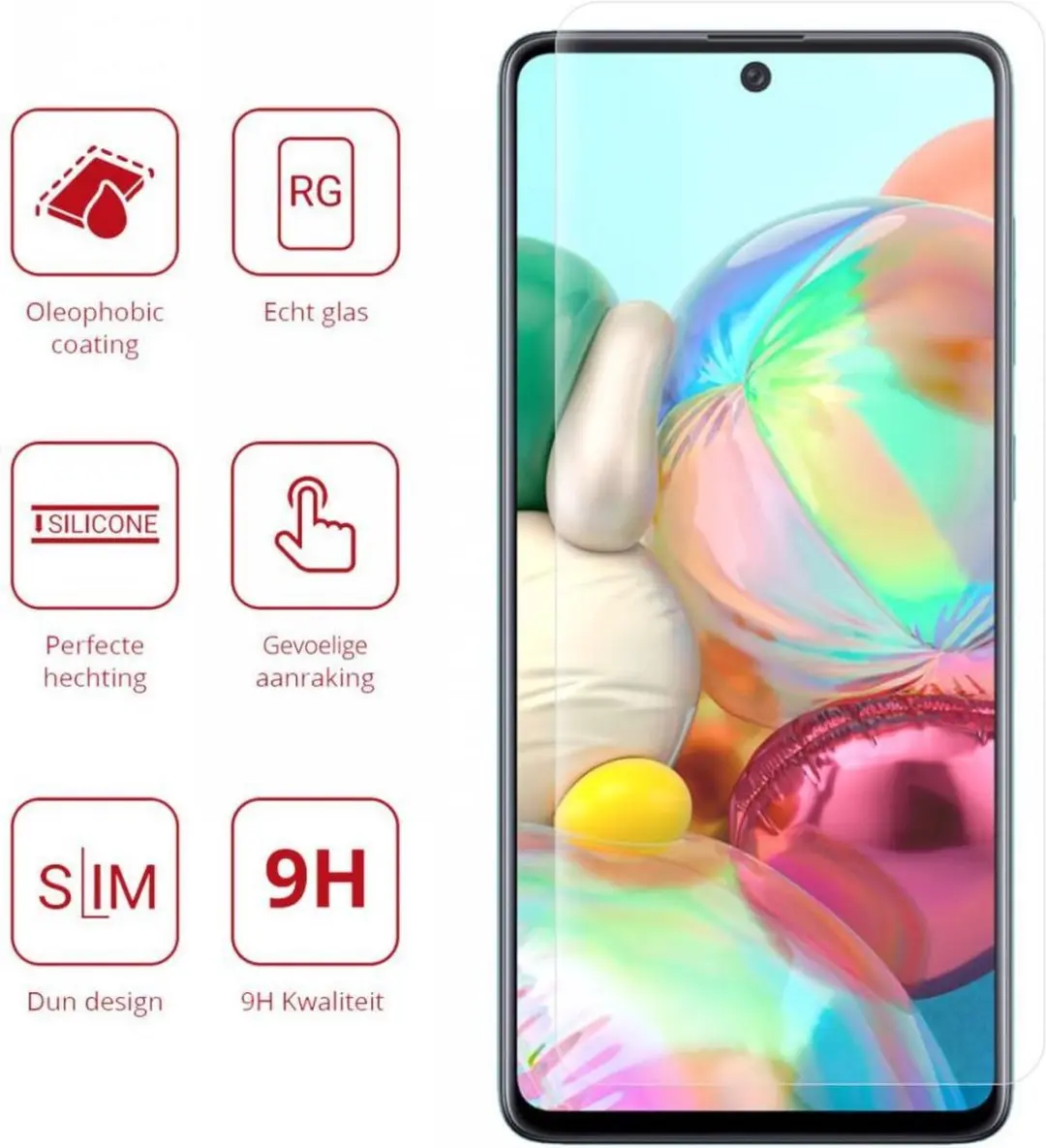 Rosso 9H Tempered Glass Screen Protector Samsung Galaxy A71