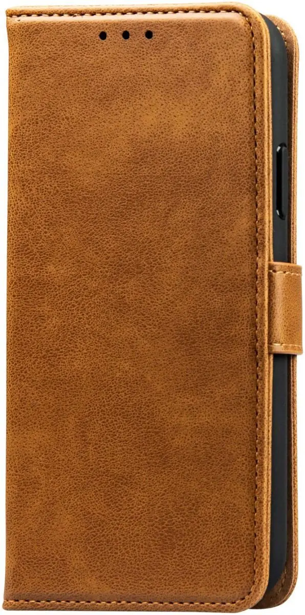 Rosso Element Book Case Wallet iPhone 13 Pro - 3 Pasjes - Lichtbruin