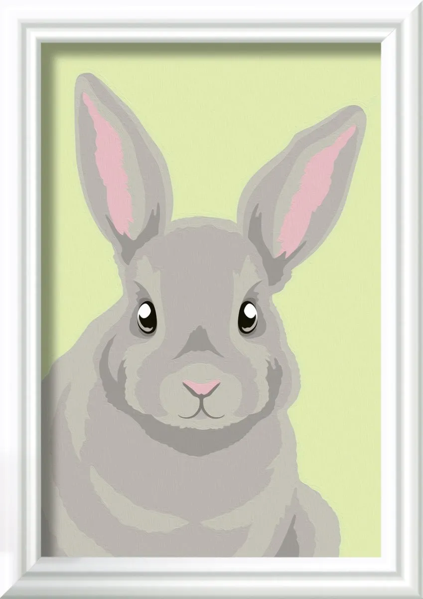 Ravensburger CreArt Gray Rabbit Schilderen op nummer - Multicolor - 15 verven