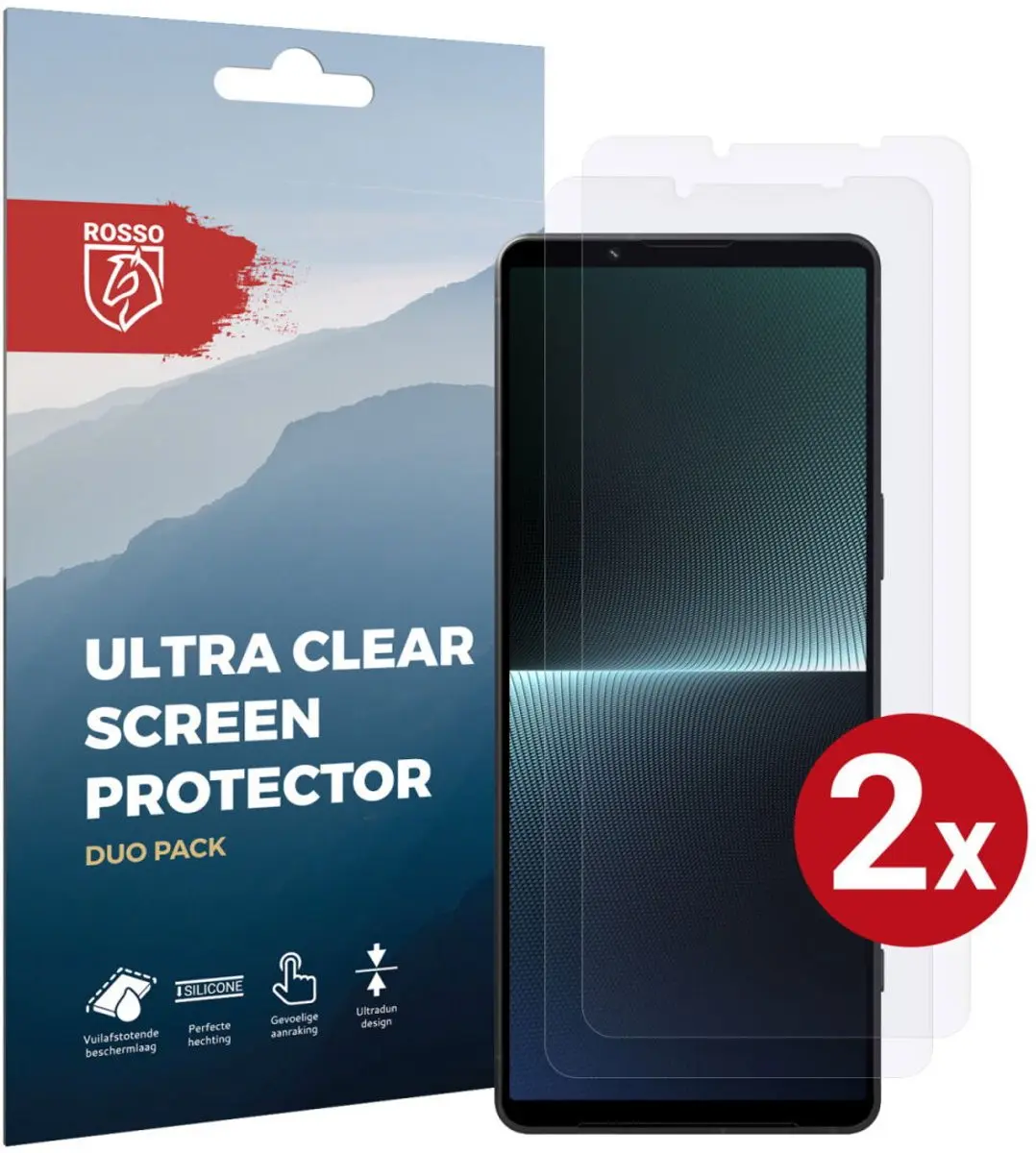 Rosso Screen Protector Ultra Clear 2 Stuks