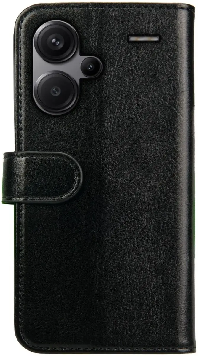 Rosso Element Book Wallet Hoesje 180488 - Xiaomi Redmi Note 13 Pro+ - 3 Pasjes - Zwart