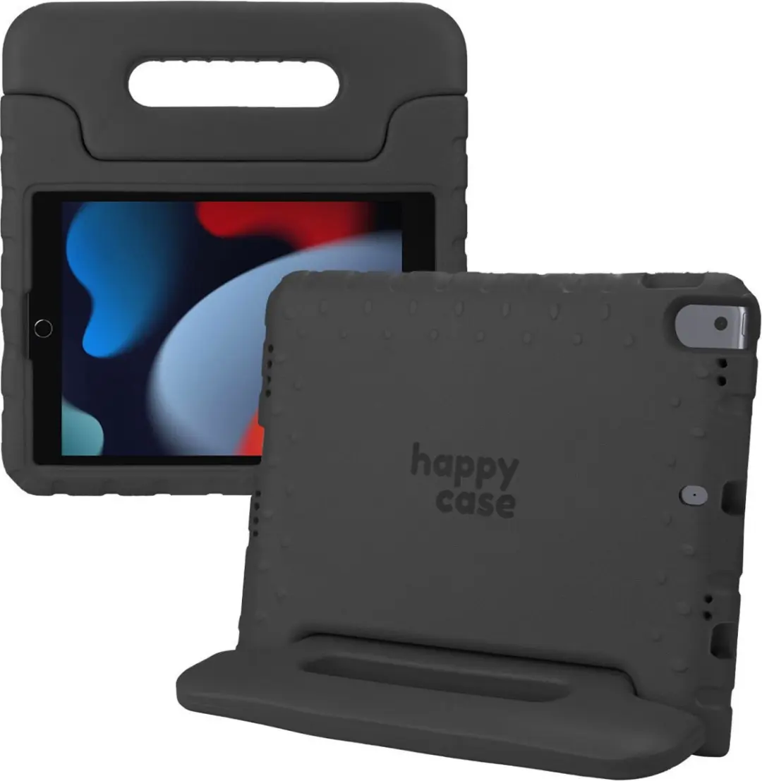 HappyCase Kinder Tablethoes iPad 10.2 2019-2021 - Zwart