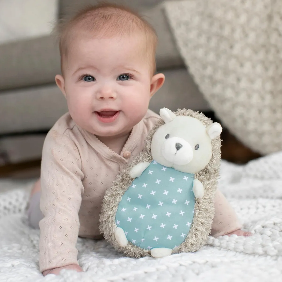 Bright Starts Friend Egel Pluche Mascotte - Grijs