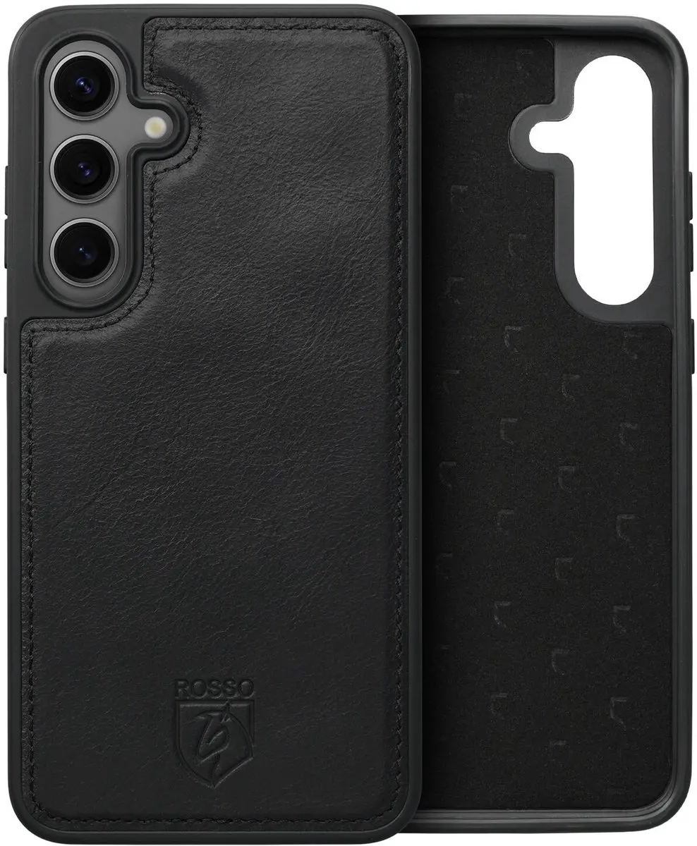 Rosso Elite 177335 Hoesje Samsung Galaxy S24 - MagSafe - 3 Pasjes - Zwart
