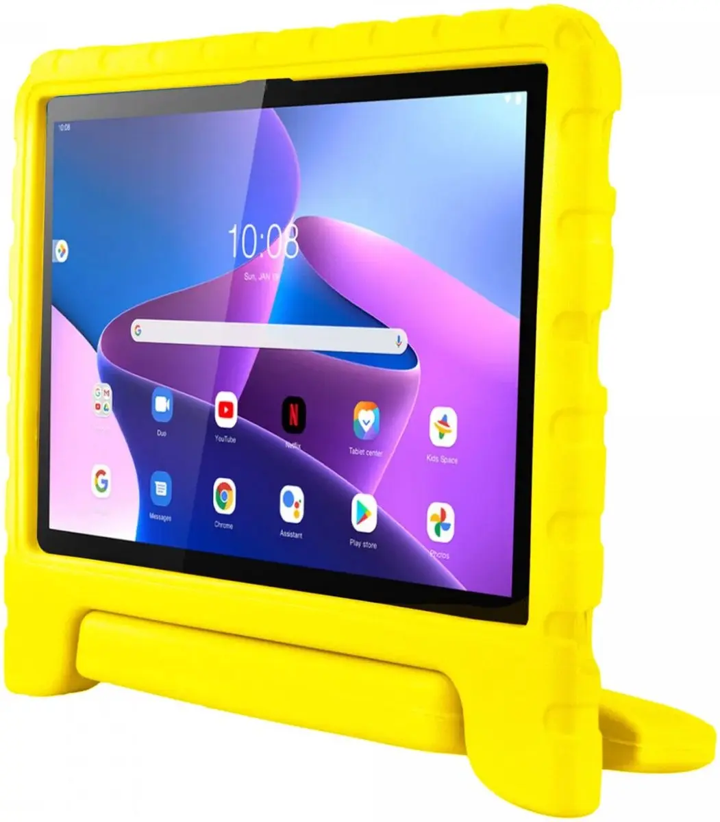 HappyCase Kinderhoes Lenovo Tab M10 Plus Gen 3 - Geel