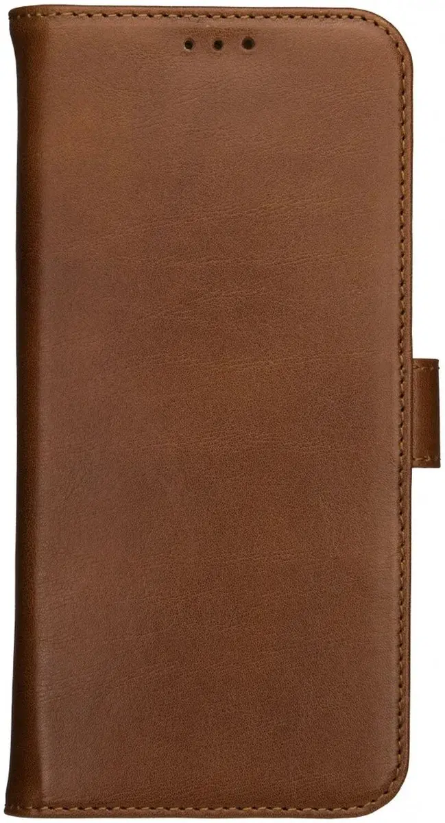 Rosso Deluxe Echt Leer Hoesje iPhone 16 Plus - 3 Pasjes - Bruin