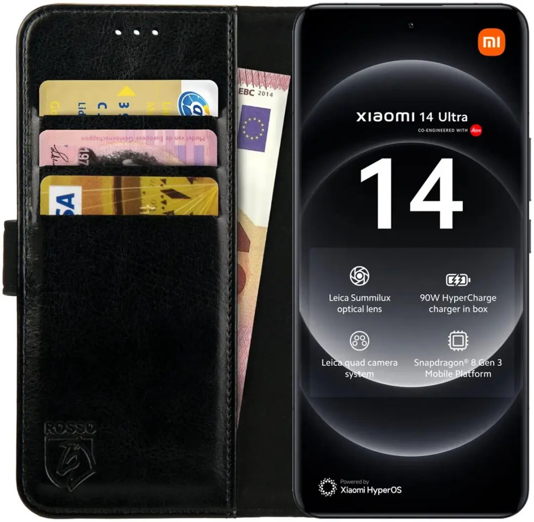 Rosso Element Wallet Book Case Xiaomi 14 Ultra