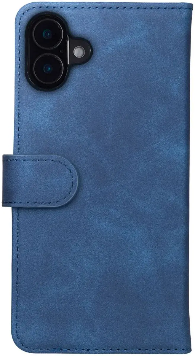 Rosso Element Wallet Book Case iPhone 16 Plus - 3 Pasjes - Blauw