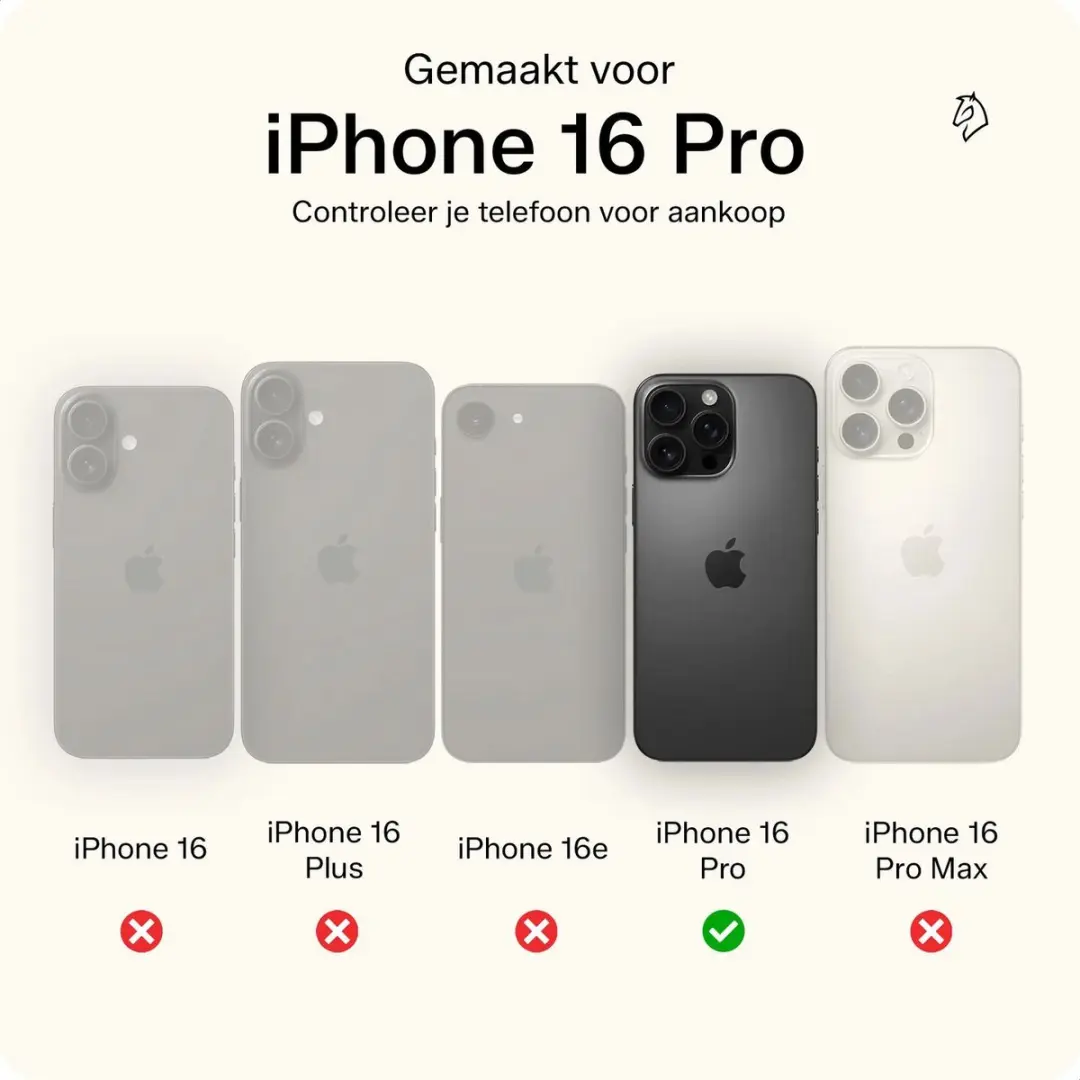 Rosso Deluxe Echt Leer Hoesje iPhone 16 Pro - 3 Pasjes - Zwart