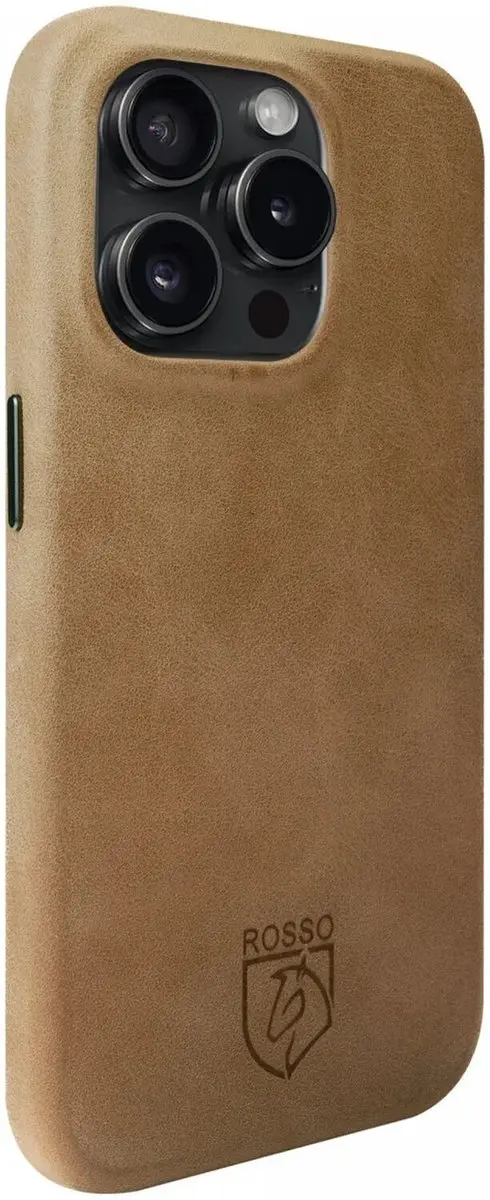 Rosso Elite 193634 Hoesje iPhone 16 Pro - Lichtbruin