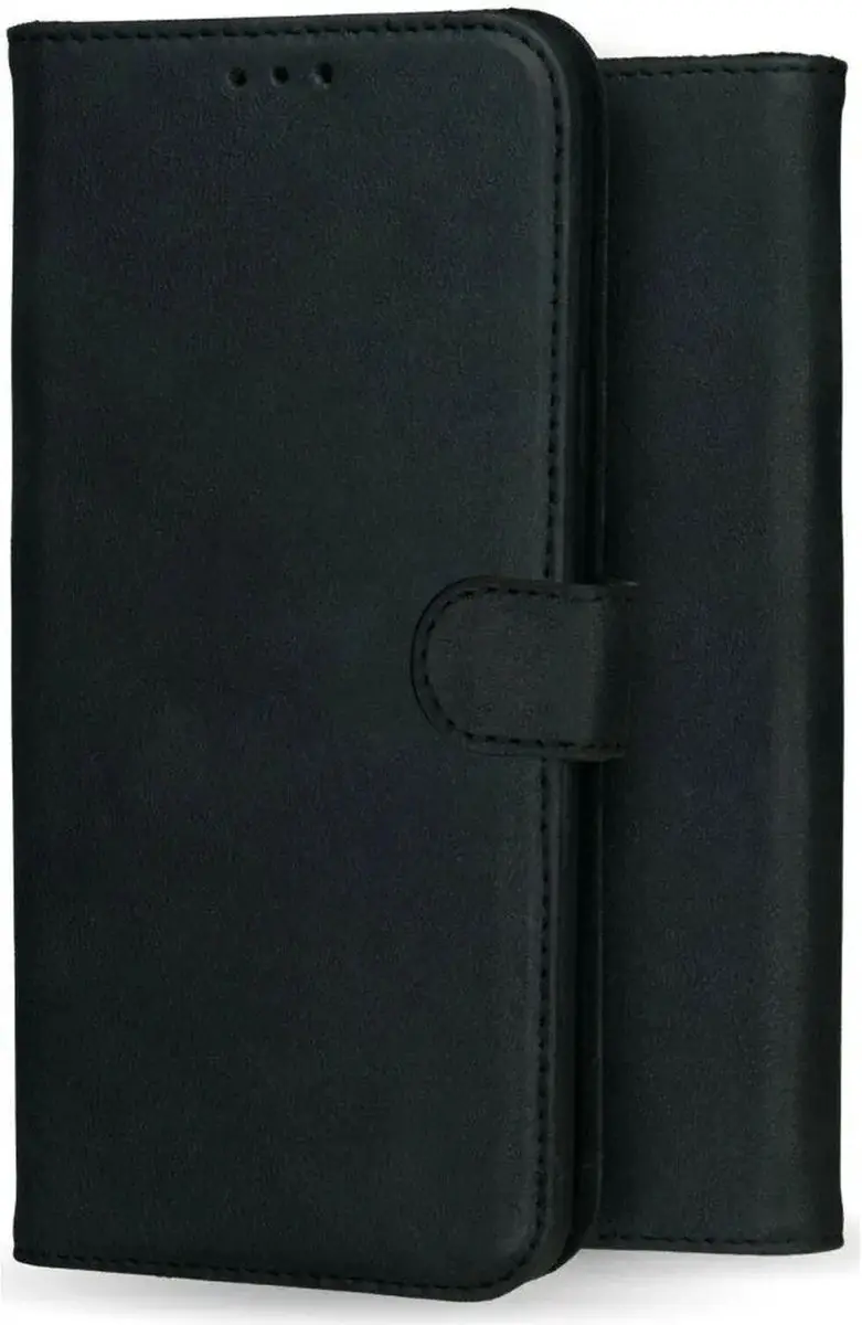 Rosso Deluxe Echt Leer Hoesje Pixel 9a - 3 Pasjes - Zwart - afbeelding 6 van 6