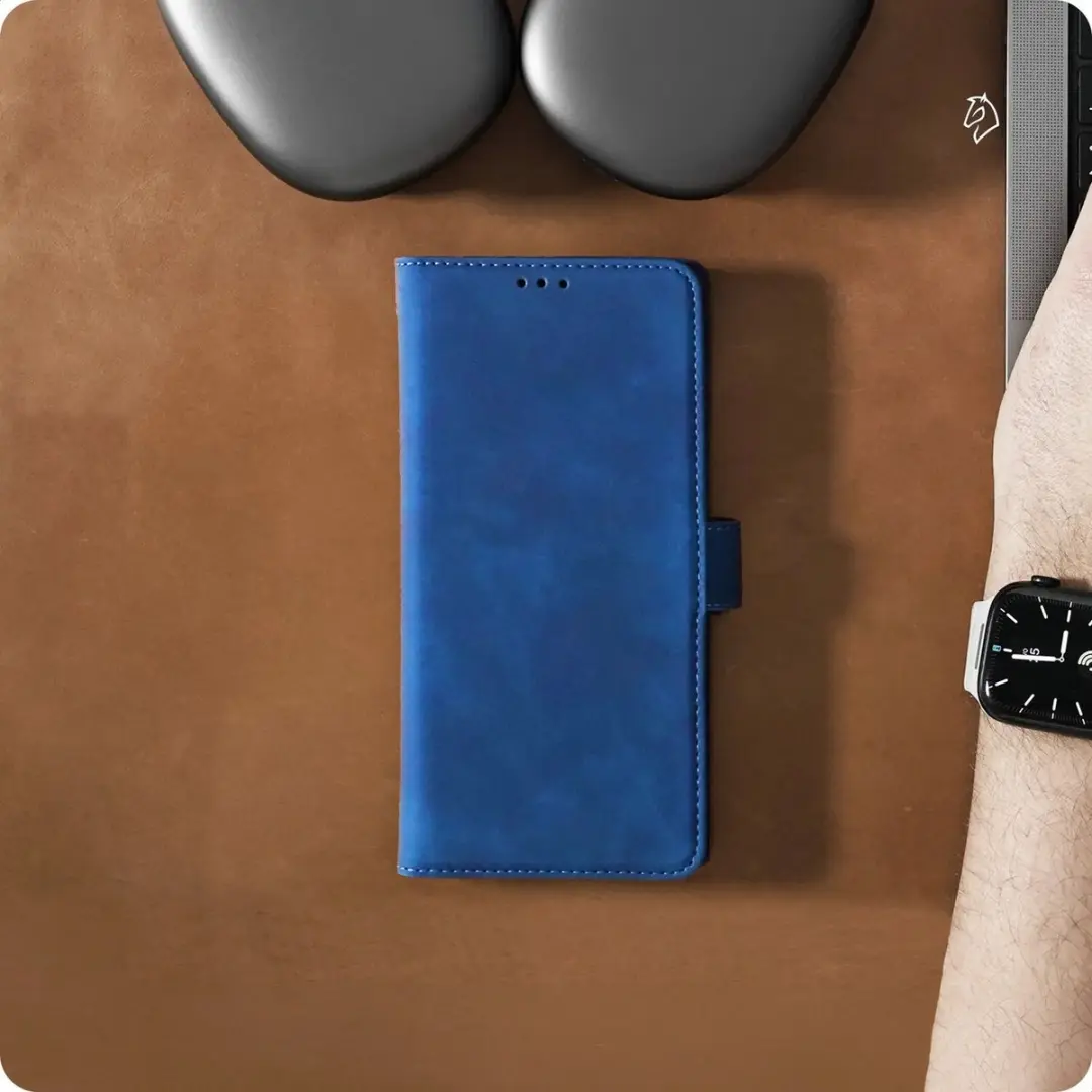 Rosso Element Wallet Book Case Samsung Galaxy A56 - 3 Pasjes - Blauw