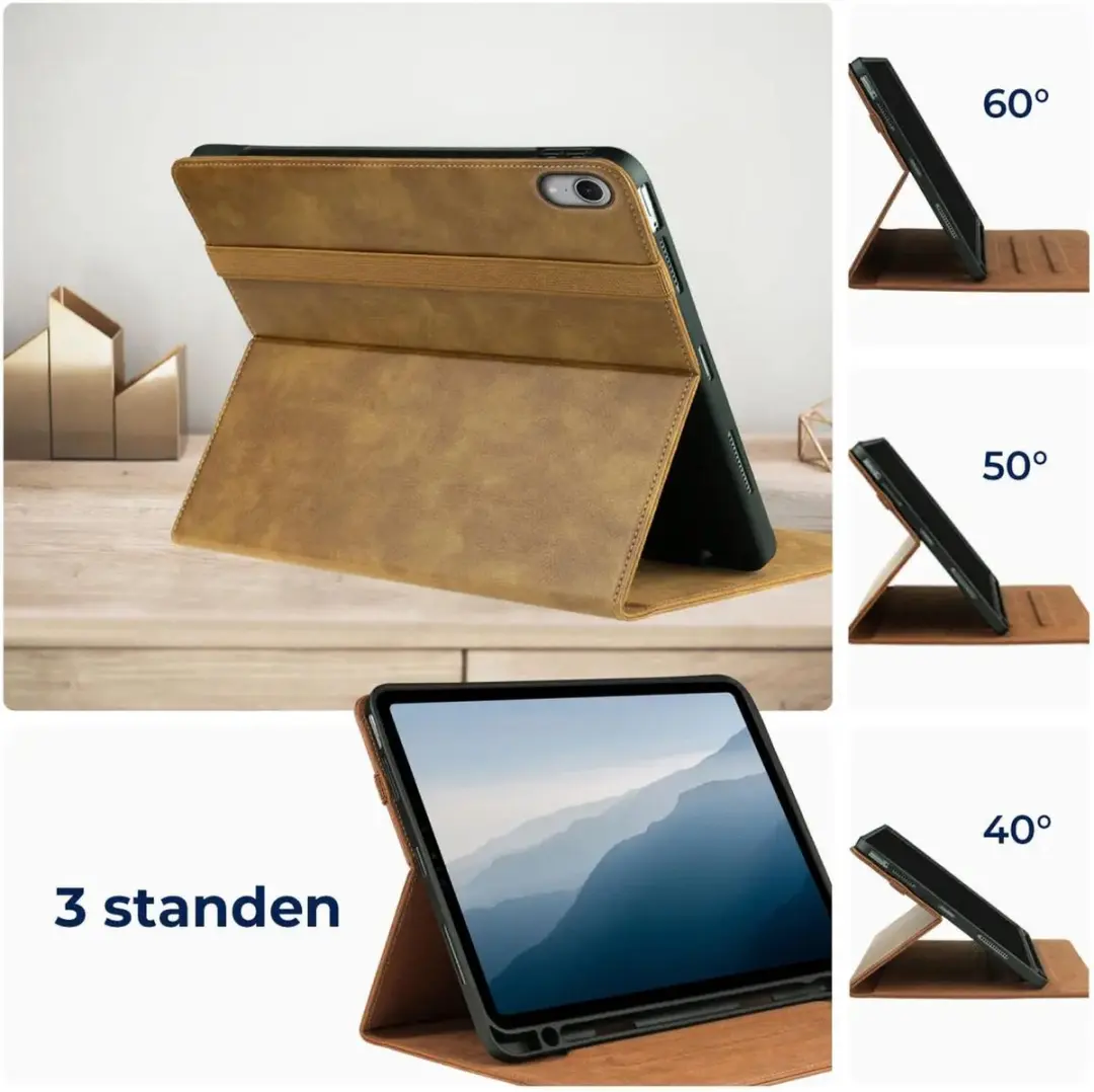 Rosso Element 208686 Book Case iPad Mini 6/7 - Bruin