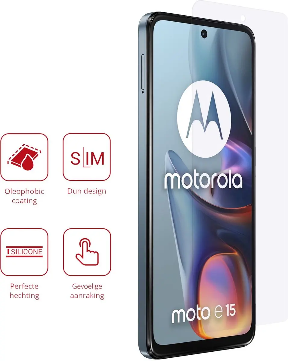 Rosso Screen Protector Motorola Moto E15 - 2 Stuks