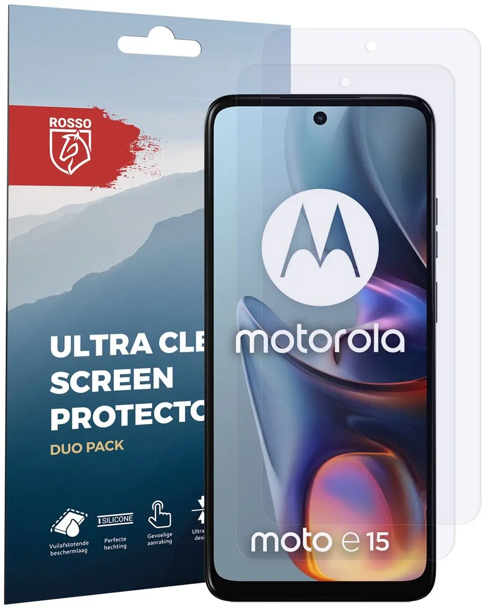 Rosso Screen Protector Motorola Moto E15 - 2 Stuks