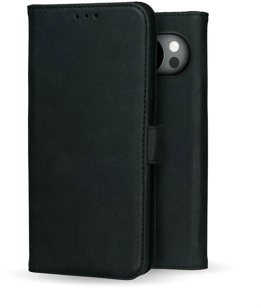 Rosso Deluxe Echt Leer Hoesje 214857 - Google Pixel 10 Pro XL - 3 Pasjes - Zwart