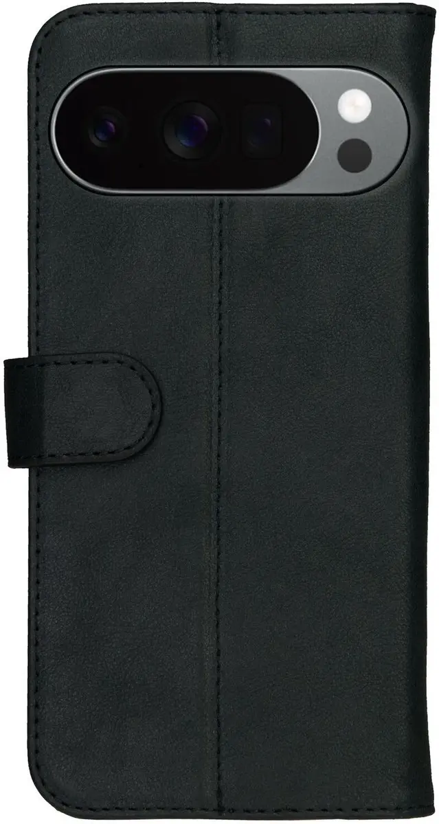 Rosso Deluxe Echt Leer Hoesje 214857 - Google Pixel 10 Pro XL - 3 Pasjes - Zwart
