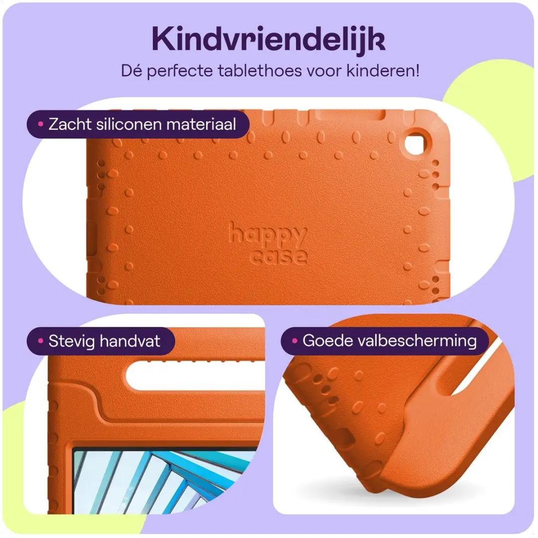 HappyCase Kinder Tablethoes Lenovo Tab M10 Gen 4 - 10.1" - Oranje