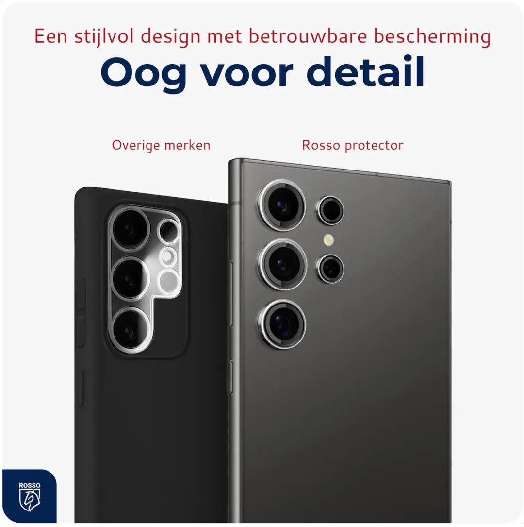 Rosso Camera Frame Protector Samsung Galaxy S24 Ultra - 9H Glas - Transparant - afbeelding 6 van 6