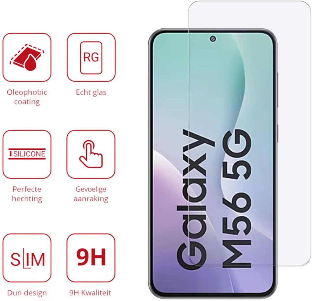 Rosso Screen Protector Samsung Galaxy M56 - 9H Tempered Glass