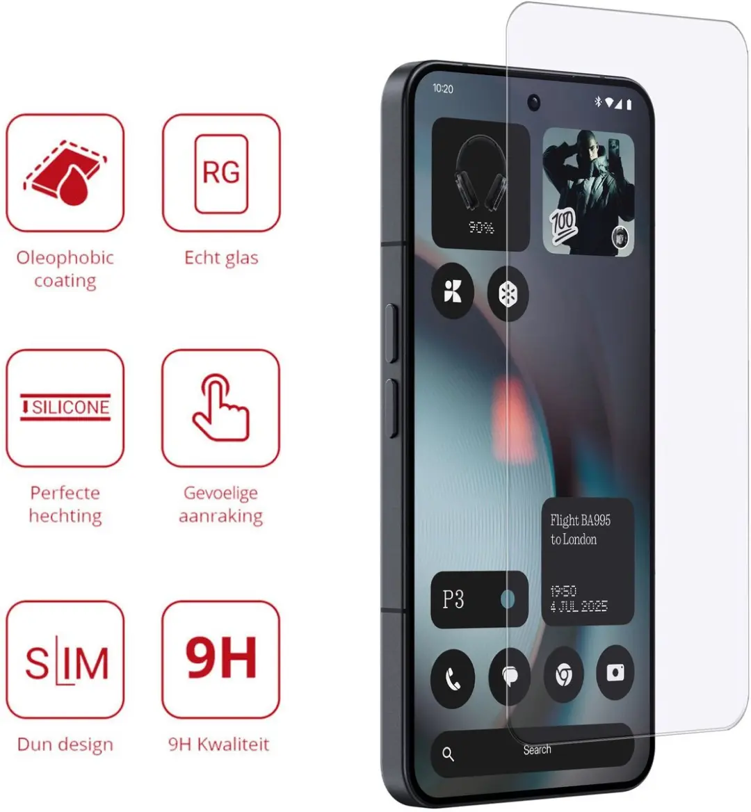 Rosso Screen Protector Nothing Phone (3) - 9H Tempered Glass