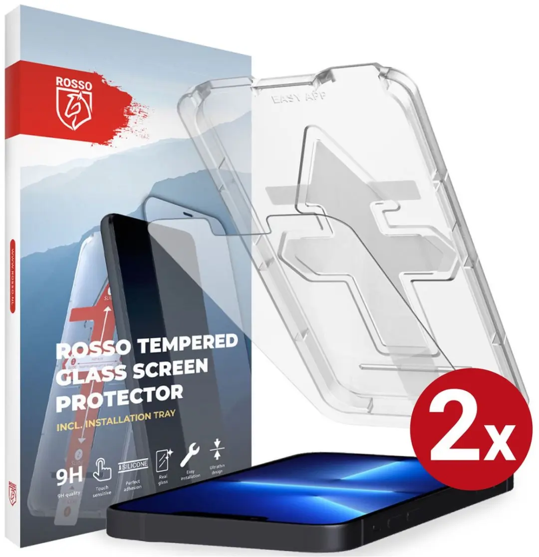 Rosso Screenprotector iPhone 13 Pro Max 2 Stuks