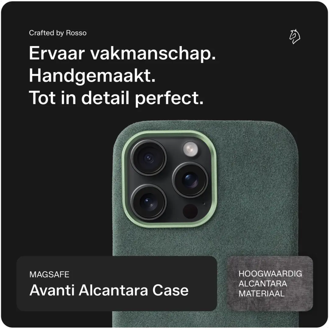 Rosso Avanti Hoesje iPhone 14 Pro Max - Groen - MagSafe