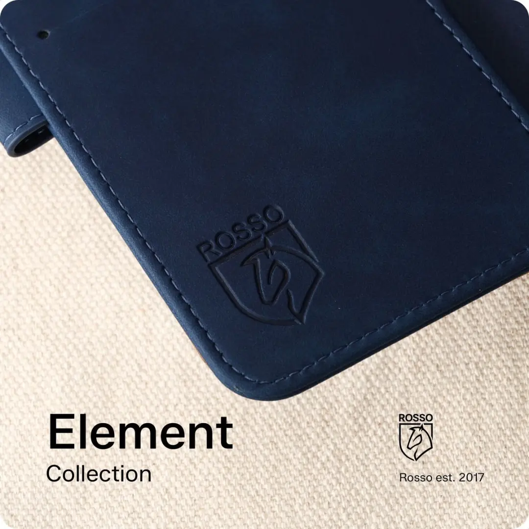 Rosso Element 2-in-1 Hoesje Samsung Galaxy S26 - 3 Pasjes - Blauw