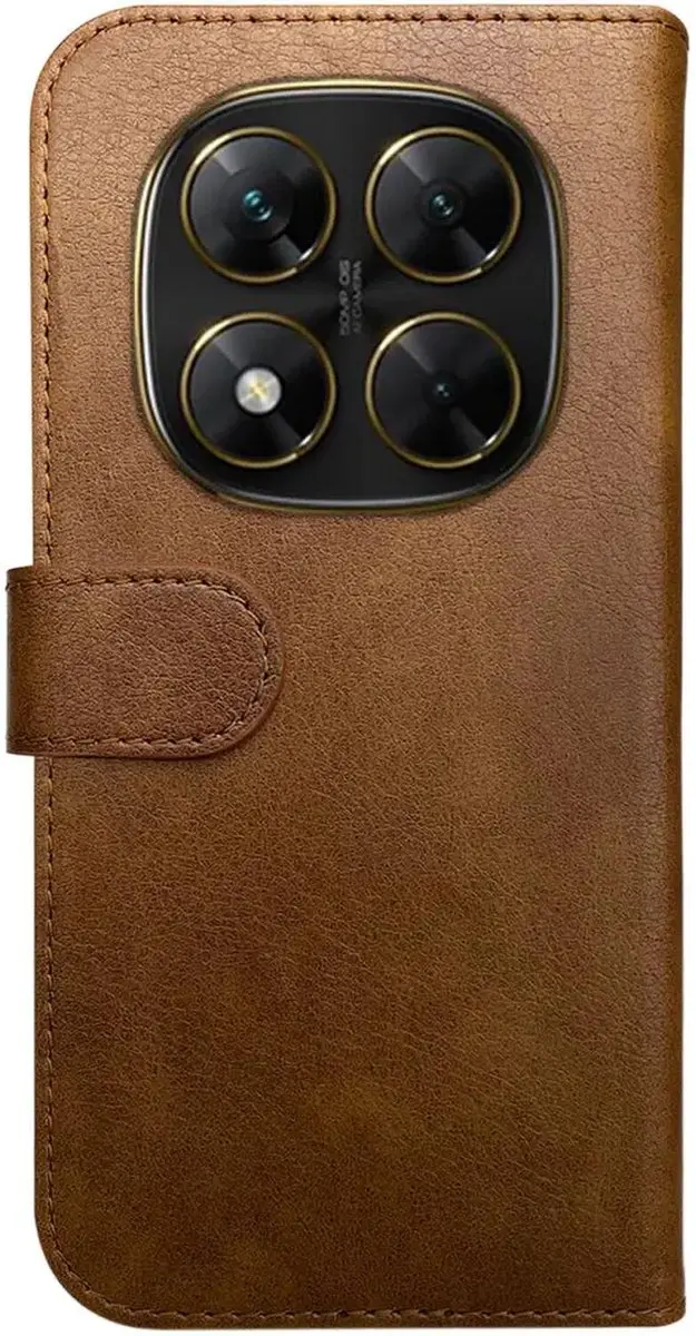 Rosso Element Wallet Book Case 206997 - Xiaomi Poco X7 - 3 Pasjes - Bruin