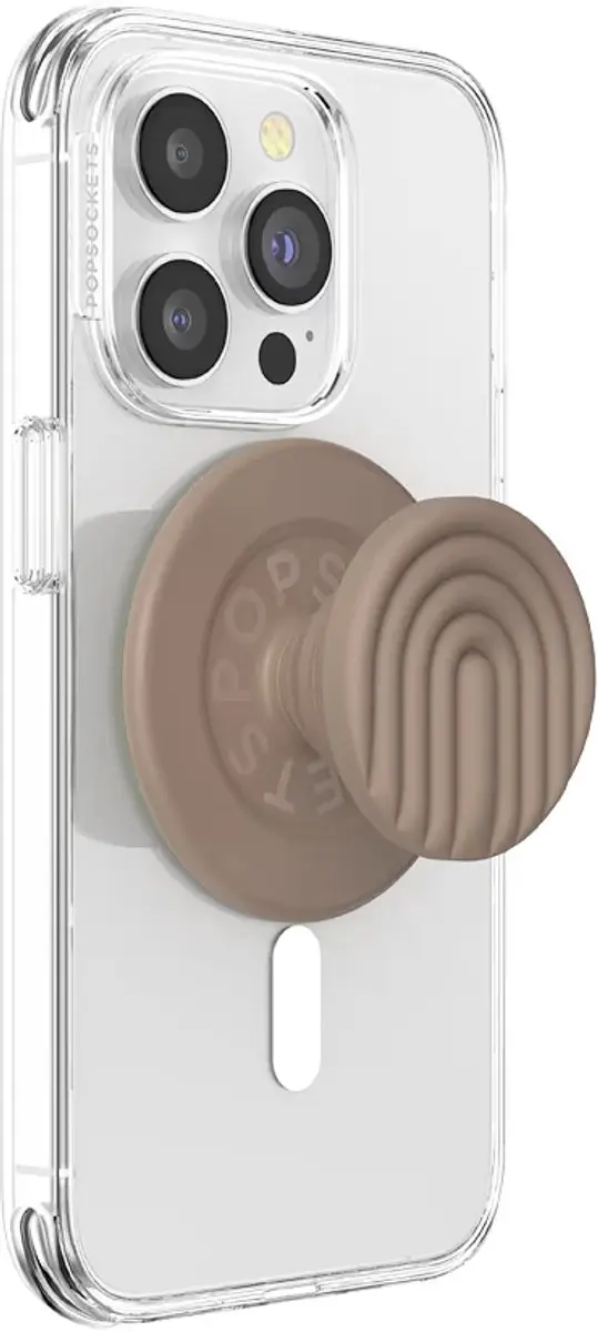 PopSockets PopGrip Round Curves Latte POPS807320 - Bruin