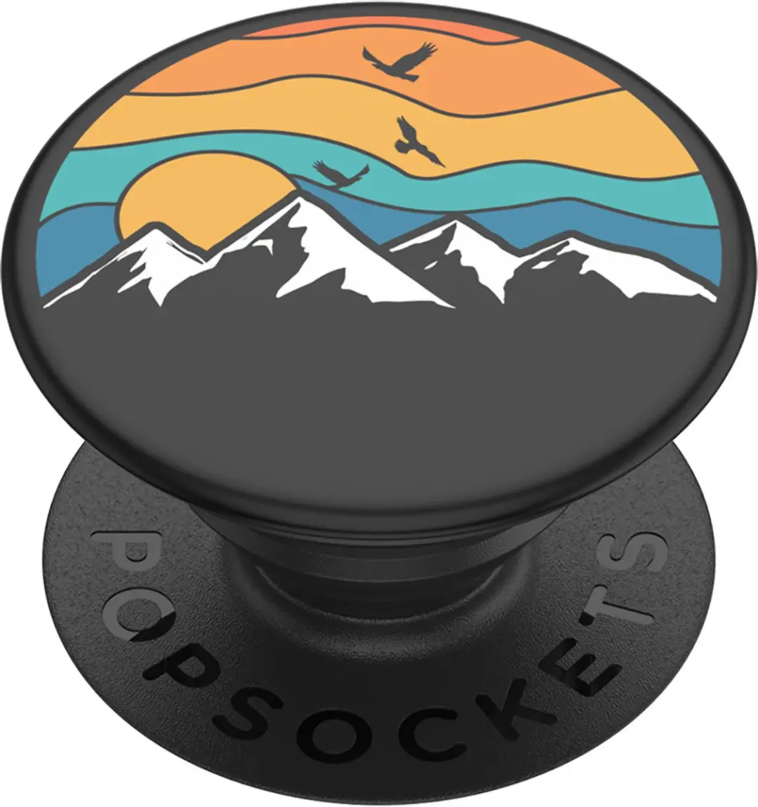 PopSockets, Popgreep voor standaardsmartphones met hooggebergteontwerp, Zwart /
