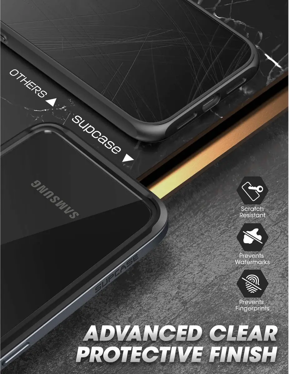 Supcase UB Edge Hoesje Samsung Galaxy S22 Plus - 8802 - Zwart
