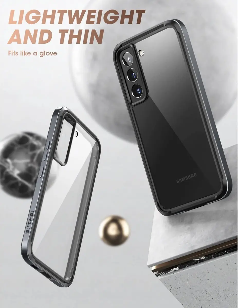 Supcase UB Edge Hoesje Samsung Galaxy S22 Plus - 8802 - Zwart