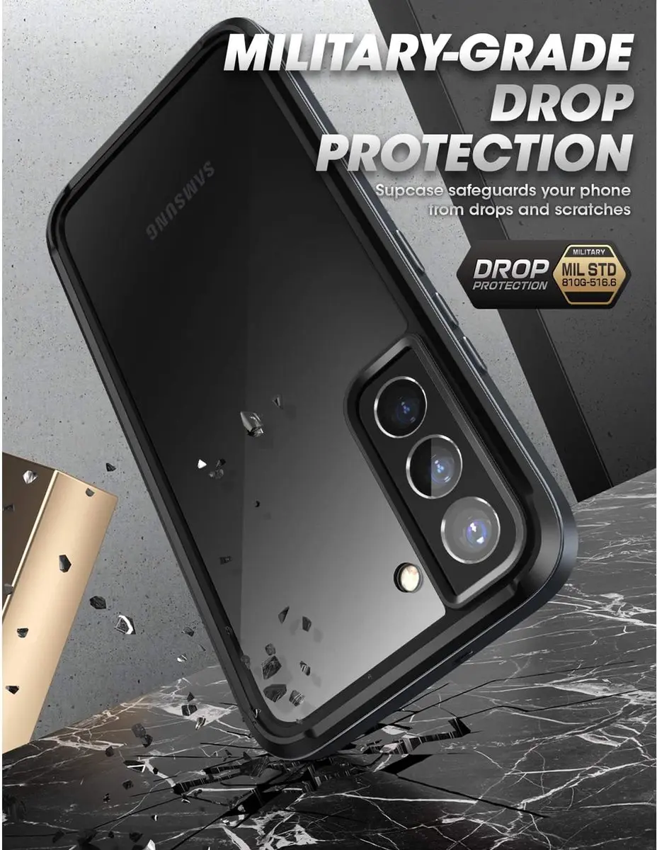 Supcase UB Edge Hoesje Samsung Galaxy S22 Plus - 8802 - Zwart - afbeelding 6 van 6